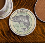 Glacier National Park Fly Fishing sandstone coaster