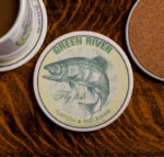 Green River Fly Fishing sandstone coaster