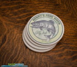 Henrys Fork River Fly Fishing sandstone coaster set