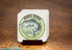 Kenai River King Salmon hardboard coaster set