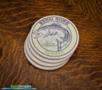 Kenai River King Salmon sandstone coaster set