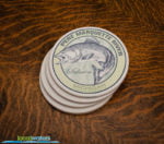 Pere Marquette River Salmon sandstone coaster set