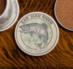 San Juan River Fly Fishing sandstone coaster