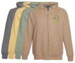 Crowley Lake Trout Fishing Hoodie Fleece California Vintage Khaki fishing clothing apparel zip up