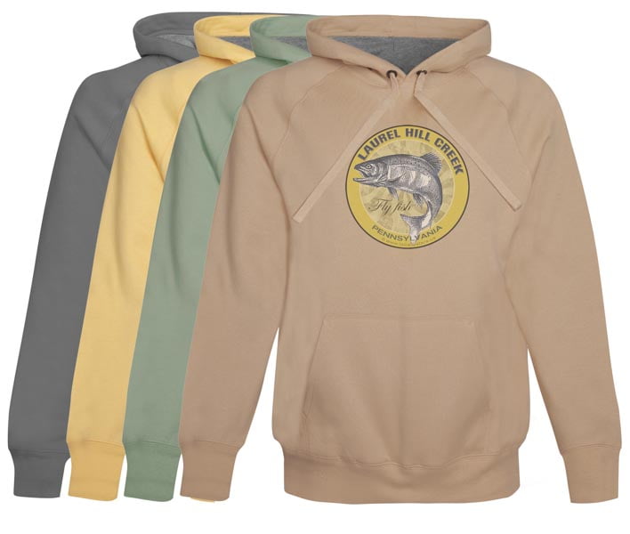 Laurel Hill Creek Fly Fishing Hoodie Fleece Pennsylvania