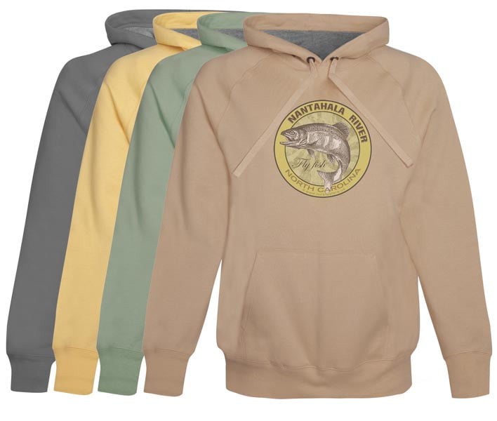 Nantahala River Fly Fishing Hoodie Fleece North Carolina