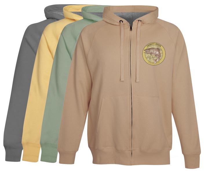 Trinity River Fly fishing hoodie fleece California
