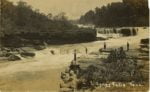 Fishermen on the Caney Fork River at Great Falls Rock Island Tennessee