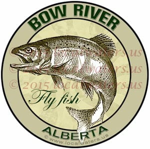 Bow River Sticker Fly Fishing Decal Alberta Canada Trout