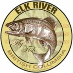 Elk River Sticker Fly Fishing Decal British Columbia Canada