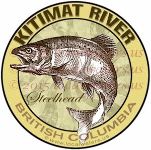 Kitimat River Sticker Steelhead Decal British Columbia Canada Fly Fishing Trout