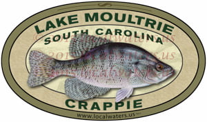 Lake Moultrie Crappie Sticker Fishing Decal South Carolina