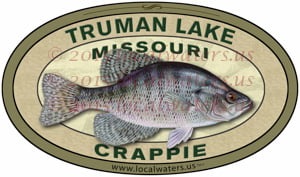 Truman Lake Sticker Crappie Fishing Decal Missouri