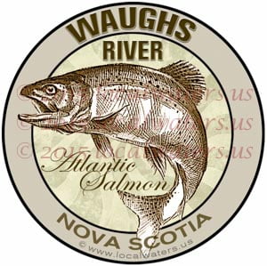 Waughs River Sticker Atlantic Salmon Decal Nova Scotia Canada