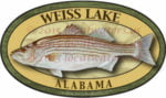 Weiss Lake Sticker Striped Bass Decal Alabama Fishing