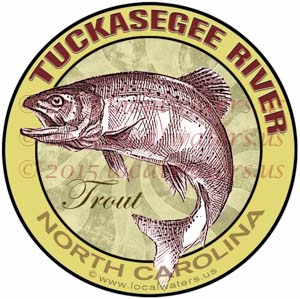 Tuckasegee River sticker TroutFishing Decal North Carolina
