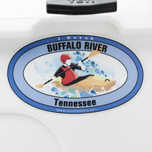 Buffalo River Kayak sticker Tennessee Decal