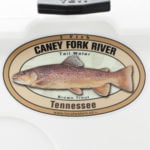Caney Fork River Brown Trout Fishing sticker Tennessee Decal