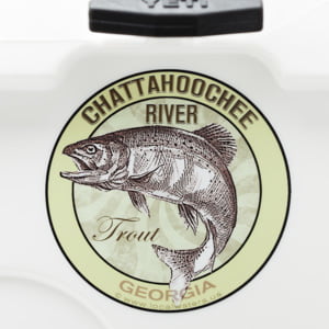 Chattahoochee River Trout Fishing Sticker Georgia Decal