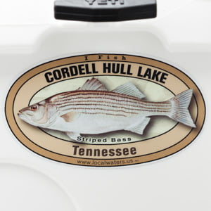 Cordell Hull Lake Striped Bass fishing sticker Tennessee Decal