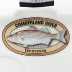 Cumberland River Striped Bass sticker Tennessee fishing Decal