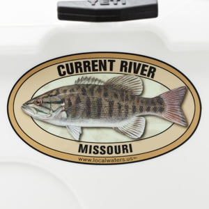 Current River Sticker Fish Decal Fishing GUARANTEE 3 years no fade 