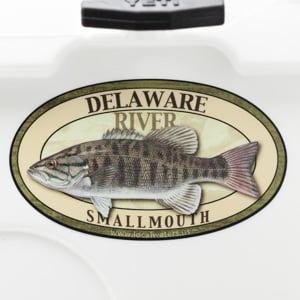 Delaware River smallmouth bass sticker decal