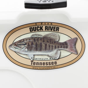 Duck River Smallmouth Bass Fishing sticker Tennessee Decal Logo Badge