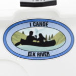 Elk River Canoe decal paddle sticker