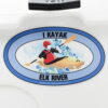 Elk River Kayak sticker paddle decal