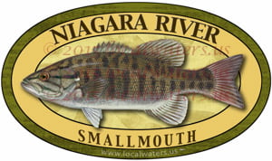 Niagara River Smallmouth Bass Fishing Sticker Decal Logo