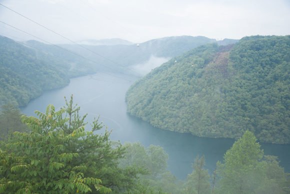 Calderwood Lake from overlook on Hwy 129 Dragon's Tail