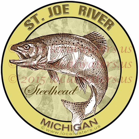 St Joe River Saint Joe Steelhead Fishing decal sticker logo