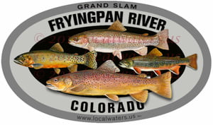 Fryingpan Frying Pan River fishing sticker grand slam trout