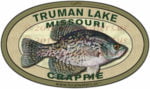 Truman Lake Black Crappie sticker fishing decal Missouri logo