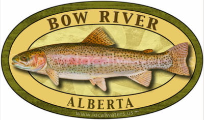 Bow River Rainbow Trout Sticker Fishing Decal Alberta Canada