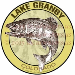 Lake Granby Colorado Fishing Sticker Decal Logo
