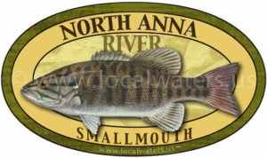 North Anna River Sticker Bass Fishing Decal fish smallmouth
