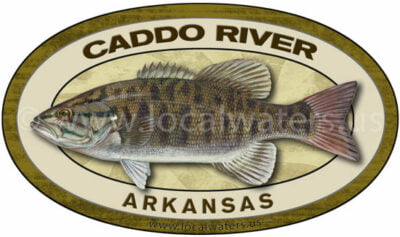 Caddo River Sticker Fishing Decal Smallmouth Bass Arkansas