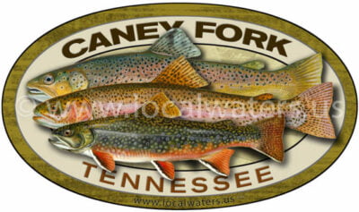 Caney Fork River Trout Fishing Sticker Grandslam Grand Slam Decal Rainbow Trout Brown Trout Brook Trout