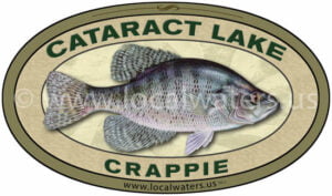 Cataract Lake Sticker Crappie Fishing Decal Indiana Arizona