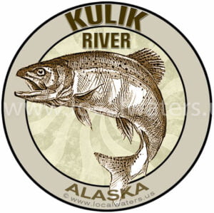 Kulik River Alaska Fishing Sticker Decal Logo